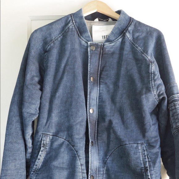 zara denim bomber jacket